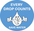 Save Water Save Life illustration showing water conservation for kids